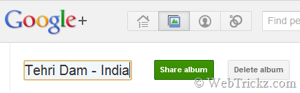 Zmień nazwę albums_Googleplus
