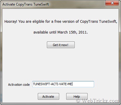 CopyTrans TuneSwift_Activate