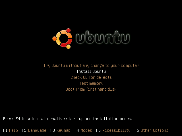 Okno instalacji Ubuntu