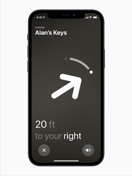 śledzenie urządzenia AirTag na telefonie iPhone