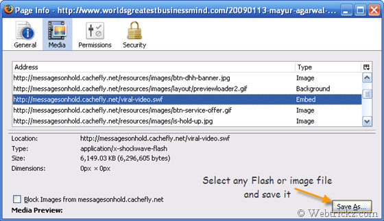 Zapisywanie Flasha w przeglądarce Mozilla Firefox