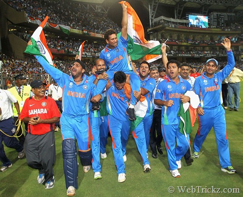 Sachin uhonorowany przez drużynę Indii