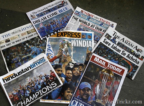 Dzienniki następnego dnia w Indiach