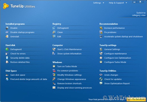 TuneUp Utilities 2011_przegląd wszystkich funkcji