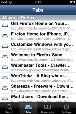 Zakładki w Firefox Home