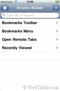 xmarks_iphone bookmarks