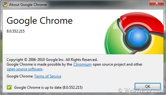 Google Chrome 8.0