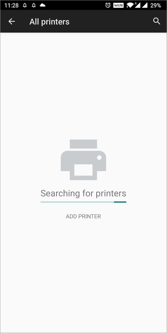 wybierz drukarkę w google docs