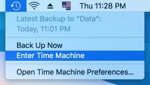 Time Machine na komputerze Mac