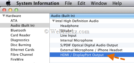 Wyjście HDMI/ DisplayPort_Mac