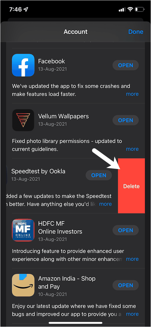 Jak usunąć aplikację, która została usunięta z Ekranu głównego iPhone'a?