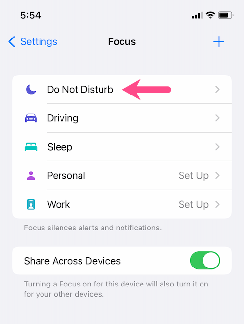 nie przeszkadzać w korzystaniu z funkcji Focus w systemie iOS 15