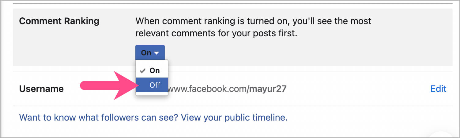 jak wyłączyć ranking komentarzy na Facebooku