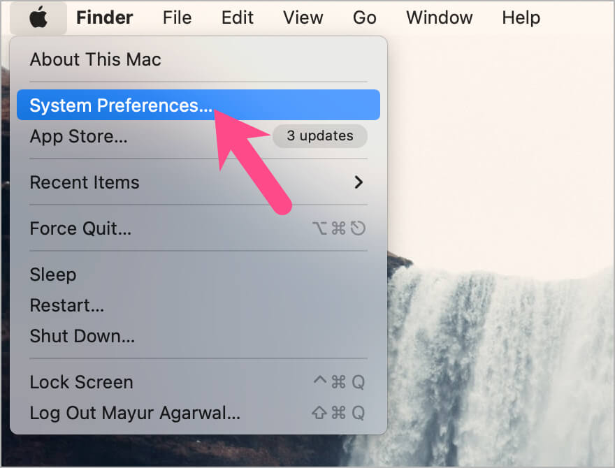 otworzyć preferencje systemowe na komputerze Mac
