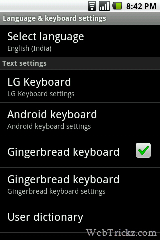Gingerbread keyboard_enabled