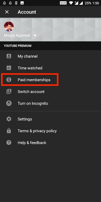 płatne członkostwo youtube