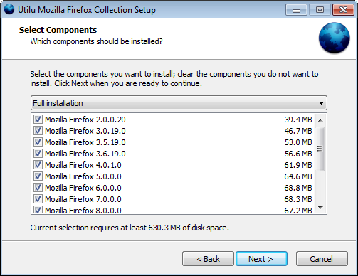 Kolekcja Mozilla Firefox Utilu