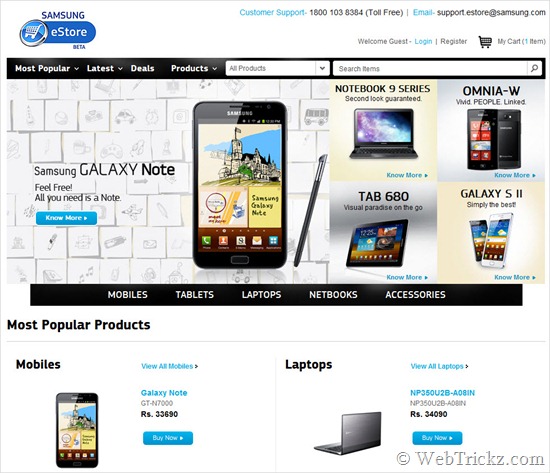 Samsung India eStore - Oficjalny sklep internetowy