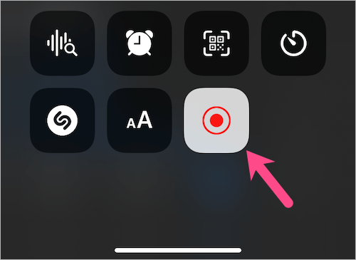 Zatrzymywanie nagrywania ekranu w centrum sterowania systemu iOS