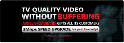 Oglądaj IPL online z prędkością 2Mb/s w Airtel