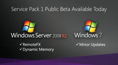 Windows 7 i Windows Server 2008 R2 SP1 Beta