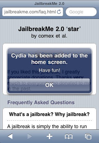 jailbreakme - urządzenie z jailbreakiem