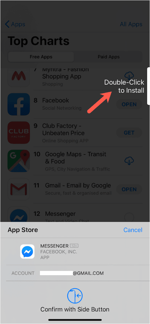 jak instalować aplikacje za pomocą podwójnego kliknięcia na iphone'ie 11