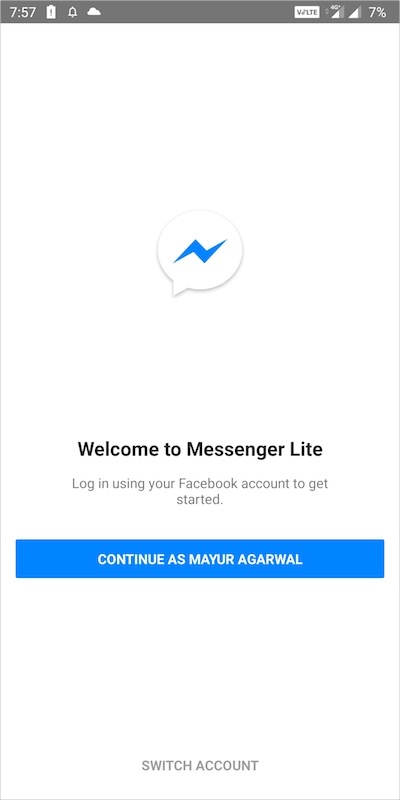 Facebook Messenger Lite