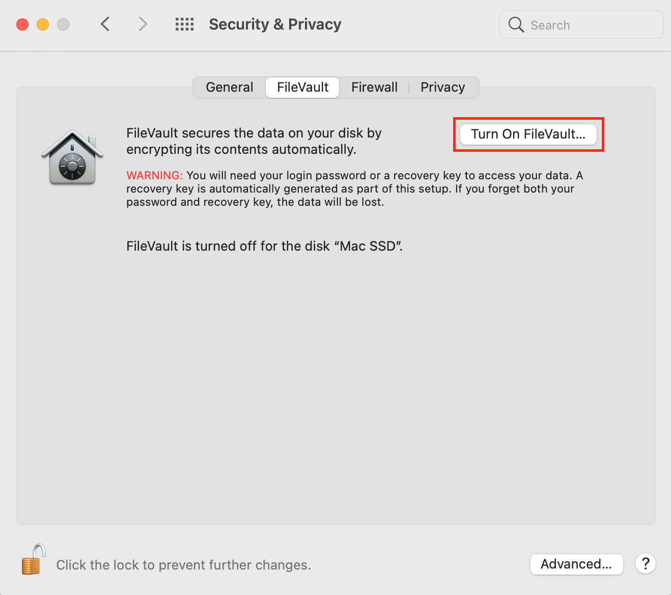 Włącz FileVault w systemie macOS