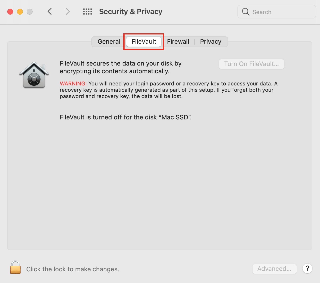 Szyfrowanie plików za pomocą FileVault na komputerze Mac