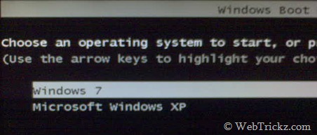 uruchomienie systemu Windows 7 i Windows XP w trybie dual boot