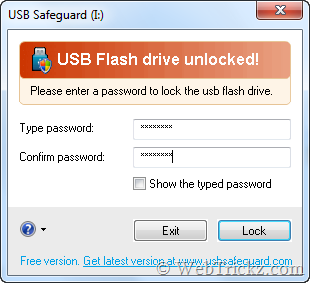 USB Safeguard-lock-flash-drive