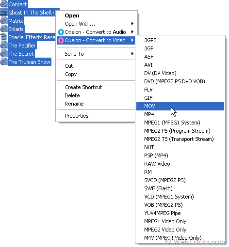 Konwertuj pliki multimedialne z menu kontekstowego Eksploratora Windows