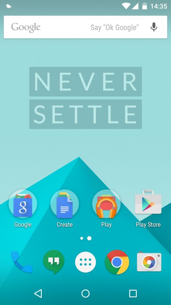 Oxygen OS HomeScreen