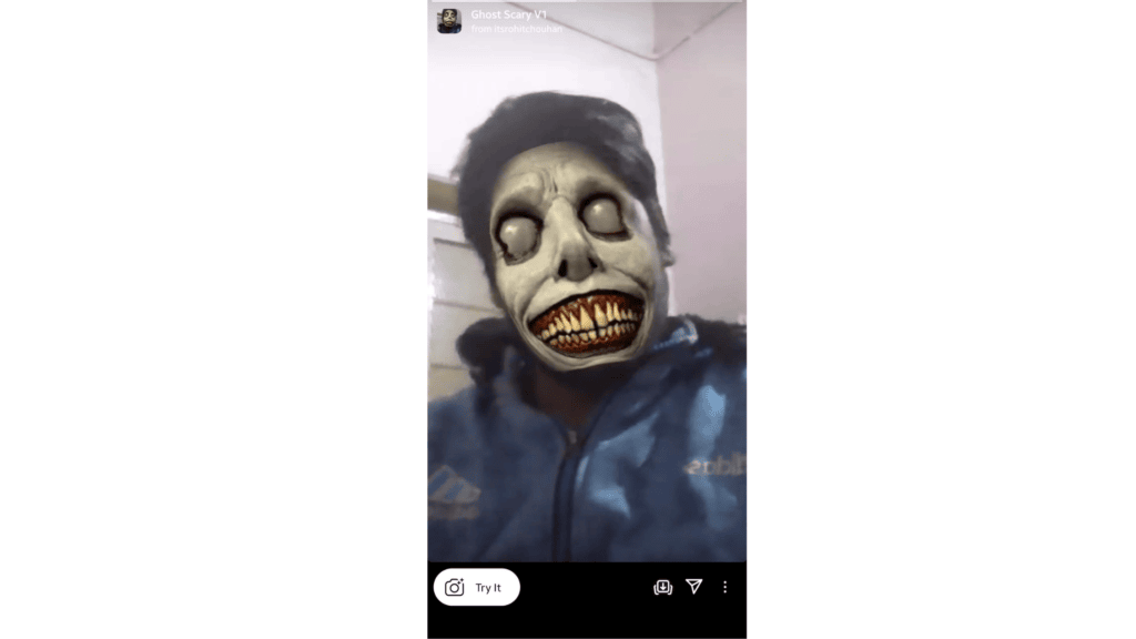 Halloweenowe filtry na Instagramie