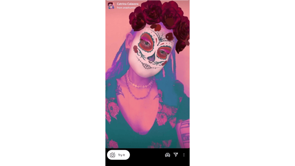 Halloweenowe filtry na Instagramie