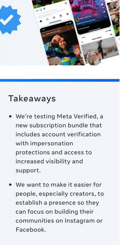 Co oznacza Meta Verified