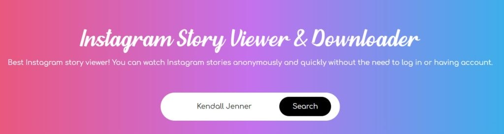 Strona internetowa StoriesDown; Jak używać StoriesDown do pobierania historii z Instagrama