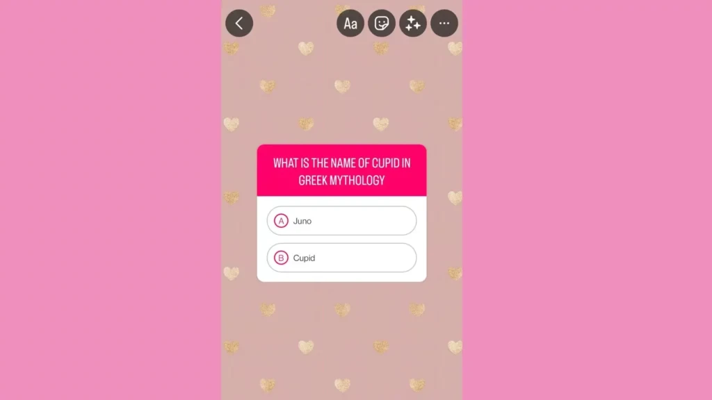 Walentynkowy quiz na Instagramie
