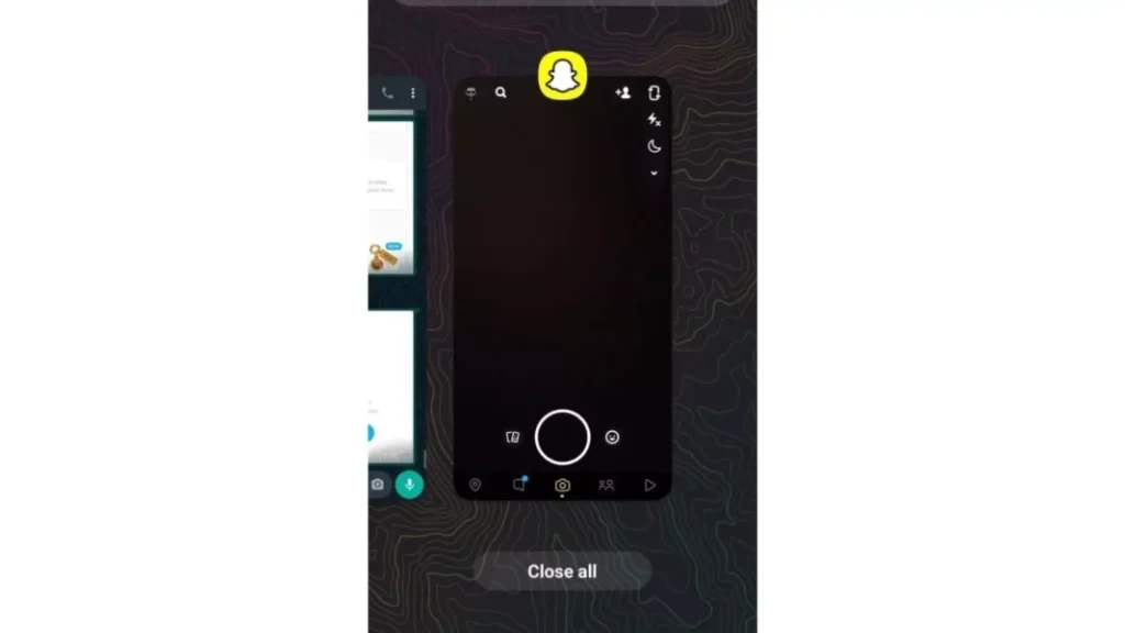 Aparat Snapchata nie na pełnym ekranie