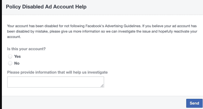 Jak odzyskać zawieszone konto Facebook Ads?