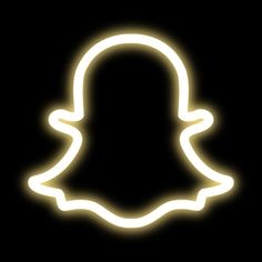 Neonowe logo Snapchata