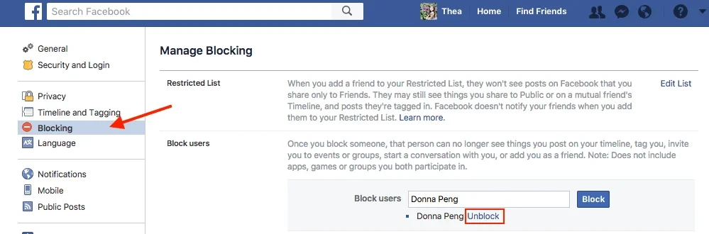 Odblokuj kogoś na Facebooku na komputerze