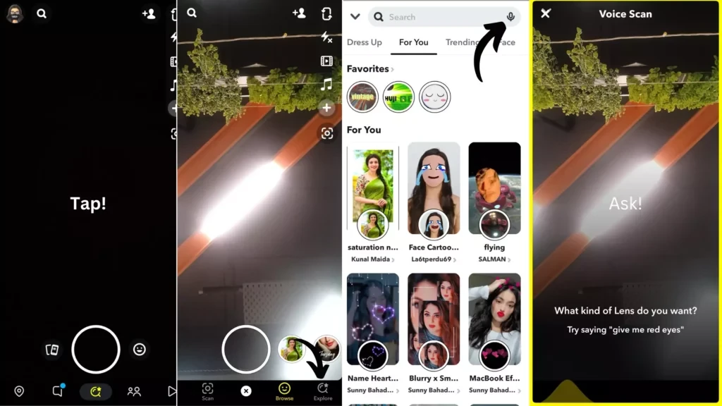 Krok: Jak korzystać ze skanowania głosowego Snapchat?