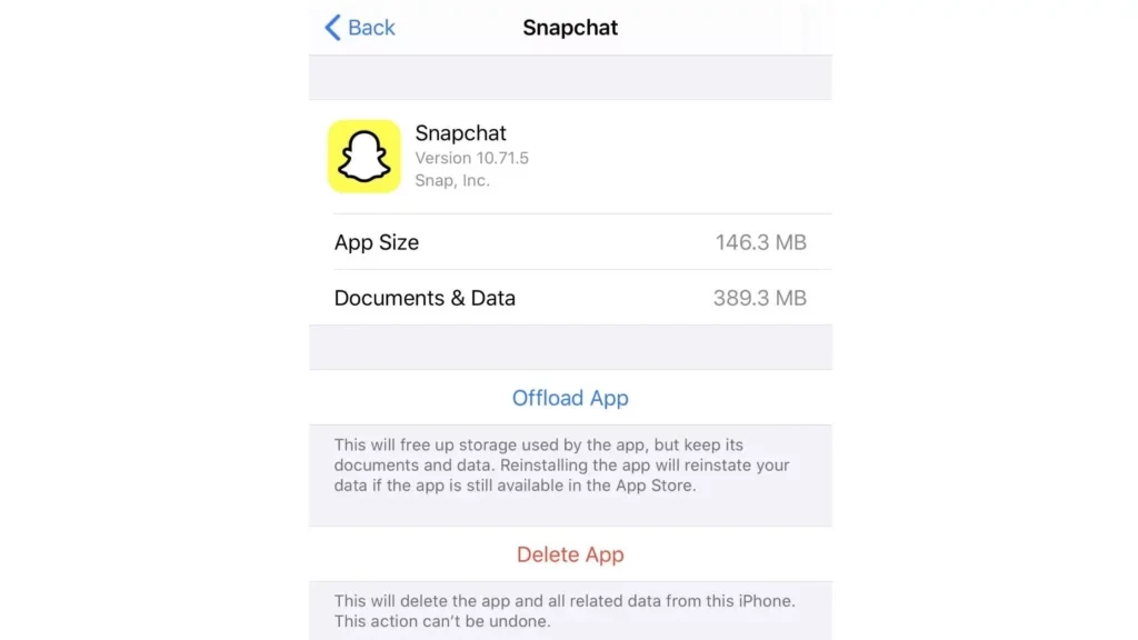 Aparat Snapchat nie na pełnym ekranie