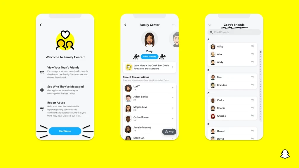 Snapchat wprowadza pierwszą kontrolę rodzicielską