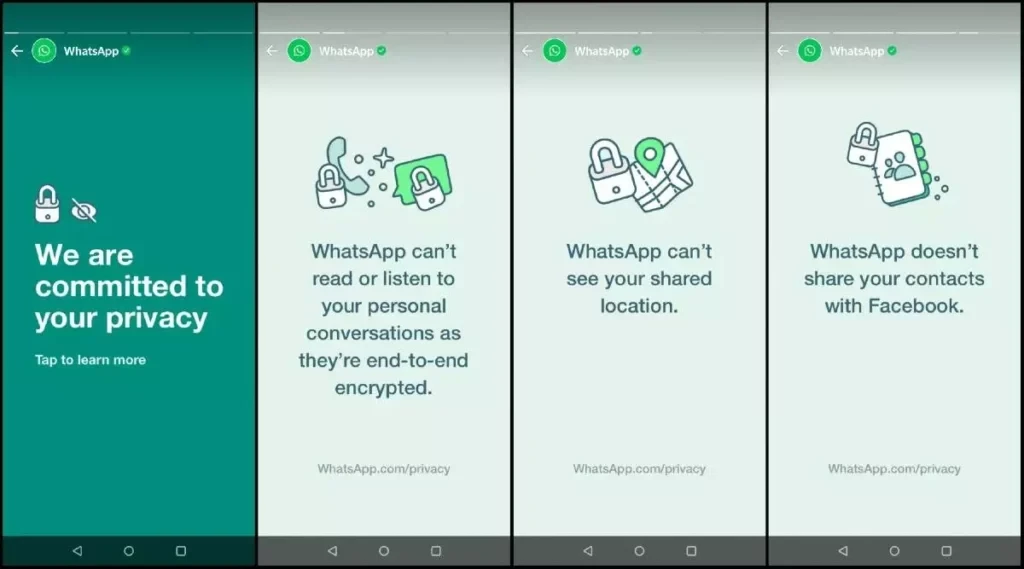Blokowanie zrzutów ekranu z widoku WhatsApp po wiadomościach
