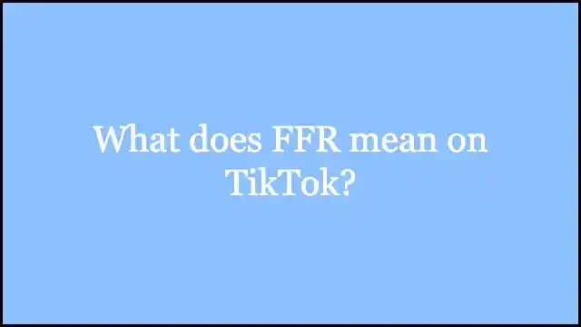 Co oznacza FFR na TikTok & Jak Nicki Minaj jest powiązana z tym akronimem?