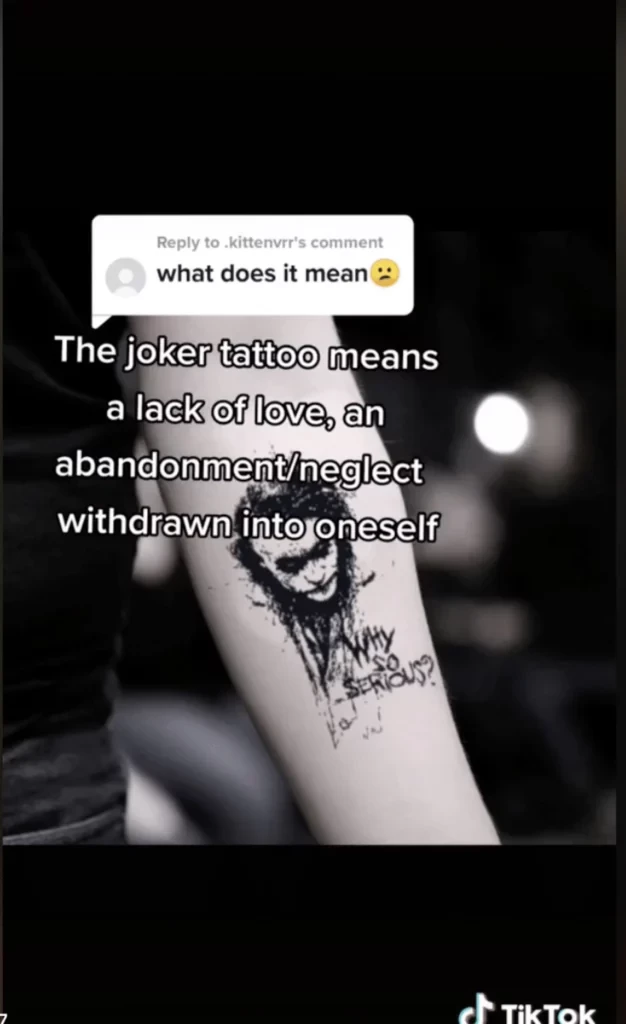 Co oznacza tatuaż Jokera na TikTok?