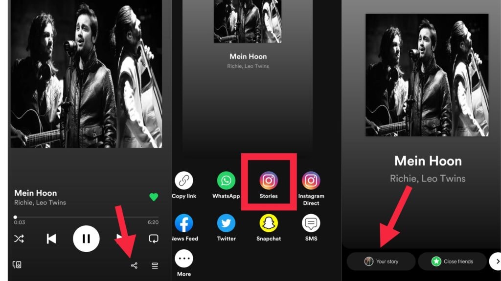 Jak dodać muzykę do historii na Instagramie za pośrednictwem Spotify
